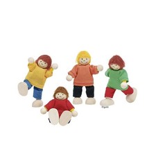 4 kleine Biegepuppen Kinder