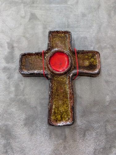 Wandkreuz keramik fat - keramik, lava