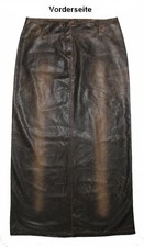 langer - EGGE - PU LEDERROCK /