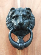 Löwenkopf Türklopfer Messing