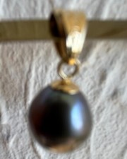 tahiti perlen anhänger mit echt Gelbgold