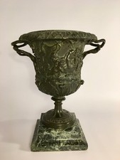 Clodion Vase / Bronze / Medici Vase / Urnenvase / Bacchanalien / Faun / 19. Jhd.