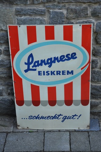 Altes blechschild 60er - altes,
