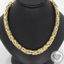Wert 12600 € Königs Kette (83,3g) 585 14 Karat Gelb Gold xxyy