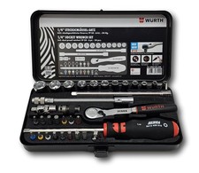 WÜRTH Steckschlüssel  Set 1/4 Zoll 34tlg. Ratschenkasten  Knarrenkasten