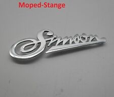 Abzeichen Schriftzug  am Knieblech Aluminium Simson Kr50 KR 50 poliert