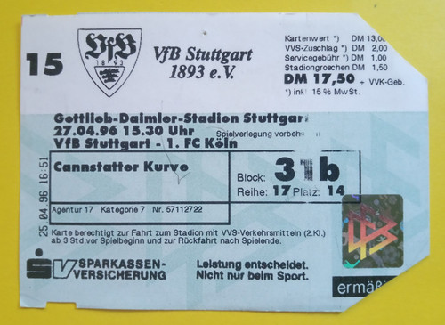 Orig ticket bundesliga - orig., 1.