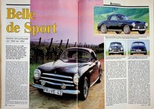 Oldtimer Markt 1707) Modellreport Simca Sport 8 9 Coupe de Ville Oceane Plein Ci