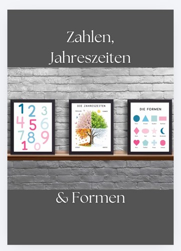 Lernposter 3er set - 3er,