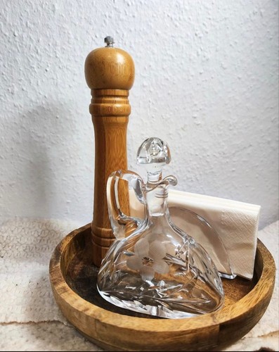 Vintage kristall karaffe mit - vintage,
