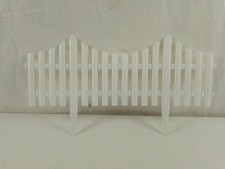 HTI-Line Garten Zierzaun Bogen unten 4 Stück Nessa Weiß 240 x 32,5cm