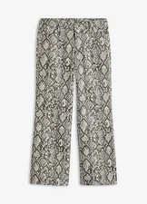 Lederhose Gr. 50 Schwarz Weiß