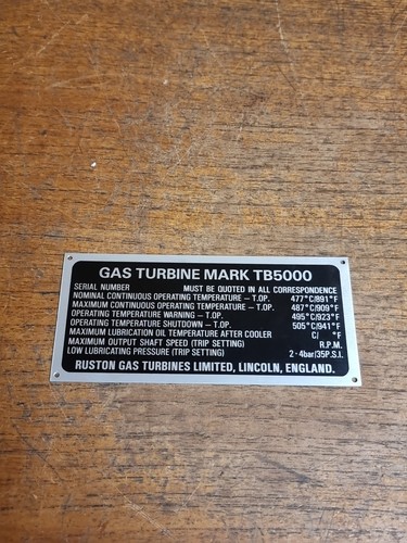 Vintage ruston gasturbine - vintage,