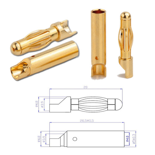 4mm stecker buchse goldstecker - buchse,