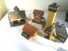 4 x Haus Stellwek Marbach Mühle u.a. Faller Vollmer u.a.  ohne OVP Spur H0