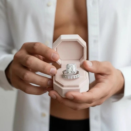 Damenring radiant cut diamant - damenring,