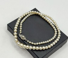 Antike echte Perlenkette mit