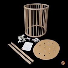 STOKKE Gitterbett Kinderbett Babybett Sleepi Mini V3 Natur höhenverstellbar