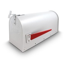 US-Mailbox Briefkasten Amerikanisch Postbox Retro Postkasten Weiß B-Ware