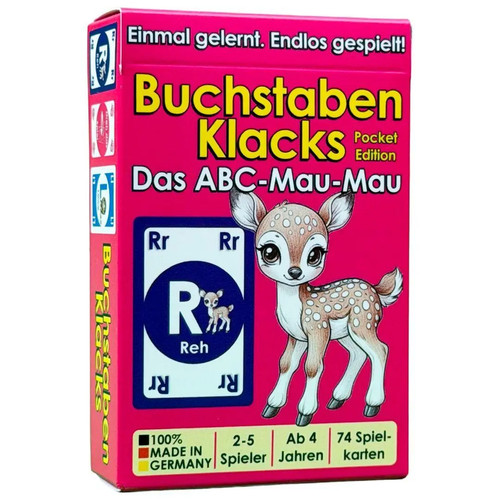 Buchstaben klacks pocket - pocket, (reh)