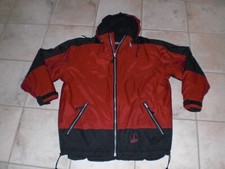Rot/Schwarze Snowboardjacke von TCM in Größe L