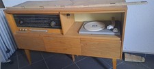 Vintage Musikschrank Radio Plattenspieler 60er