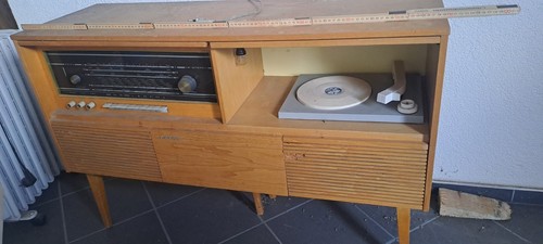 Vintage musikschrank radio - vintage,