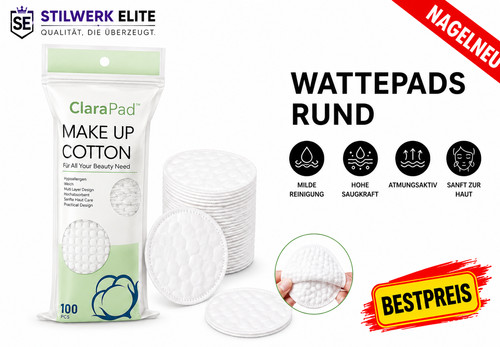 Clarapad wattepads rund - wattepads,