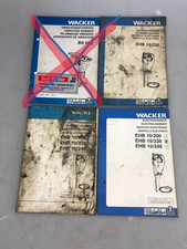 3x Wacker Bedienungsanleitung für Elektrohammer  EHB 200, 220, 240