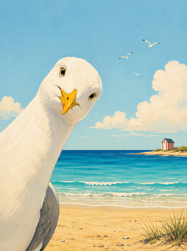 Lustiges möwe poster - möwe,