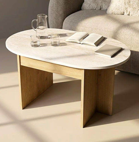 Manciello couchtisch oval - couchtisch,