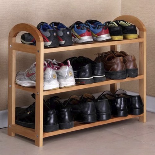 Stöckiges holz schuhregal - 3-stöckiges,