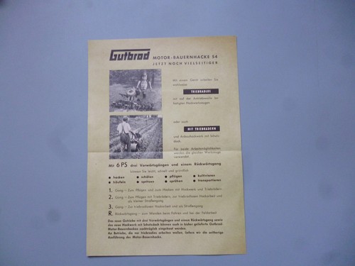 Gutbrod motor bauernhacke - gutbrod, 54