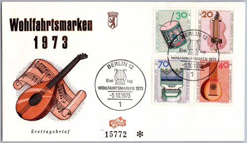 Berlin fdc 1973 - berlin,