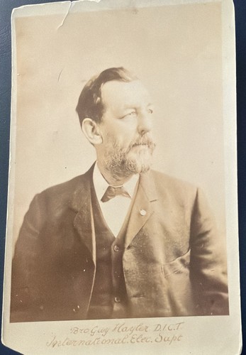 Antike kabinettkarte foto bro - kabinettkarte, foto: