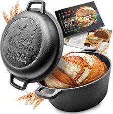 besøk Brottopf Set |  Anti-Haft Gusseisen 26cm | Brotbacktopf, Brottopf