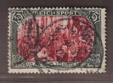 Dt. Reich 66 IV, Reichspost 5 Mk. Type IV, sauber gestempelt, geprüft, 800,- €