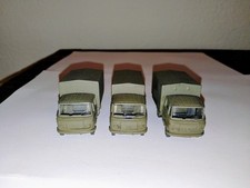 Wiking 3x Mercedes 608 Düsseldorfer Bundeswehr Pritsche eigenbau
