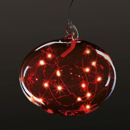 Christbaumkugel mit led - christbaumkugel,
