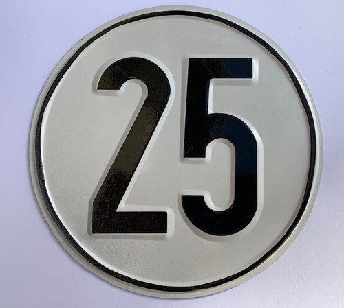 Geschwindigkeitsschild h - 25, km/h