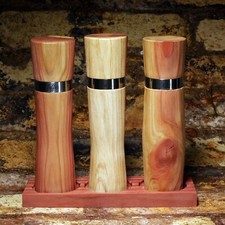 Leichtes Mühlen Trio aus Mammutbaum