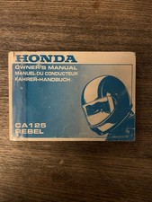 Fahrer handbuch honda rebel - honda, ca