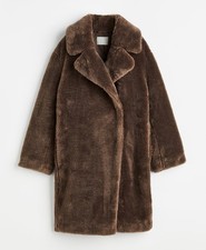 Fluffy Coat  H&M braun Gr S/M  Saison 2023 Neu