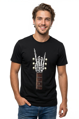 Rock gitarre skelett hand - rock-gitarre,