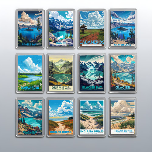 Acryl reise nationalparks - acryl,