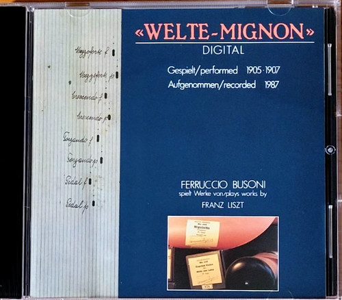 Welte mignon busoni plays - welte-mignon:,