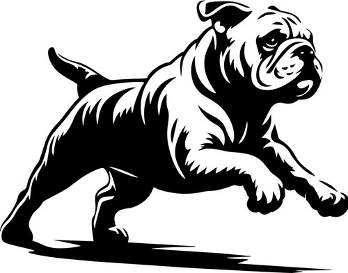 Englische bulldogge aufkleber - englische,
