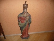 Antike madonna mit kind holz - mit,