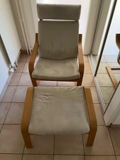 Sessel IKEA Poäng mit Hocker