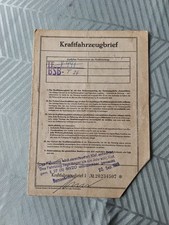 Fahrzeugbrief Kfz-Brief